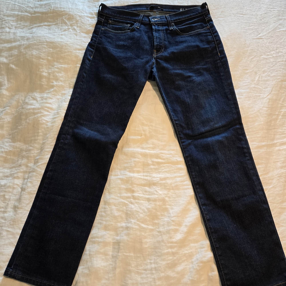 Madewell Blue Slim Straight Jeans Classic Style
